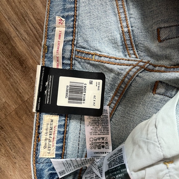Rib cage ankle straight Levi's light blue - Picture 6 of 7